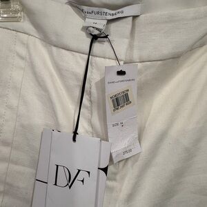 Diane Von Furstenberg Cream-White Tagged Dress